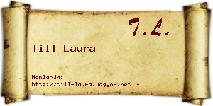 Till Laura névjegykártya
